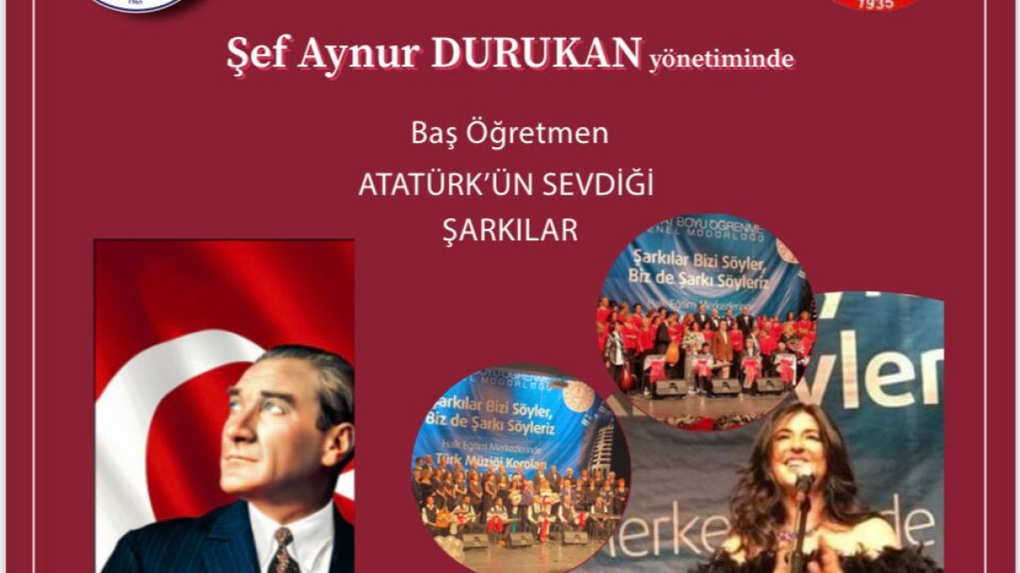 Cumhuriyetimizin 100. yılını Şef Aynur DURUKAN yönetimindeki Kadıköy Halk Eğitimi Merkezi TSM Koromuz ile kutladık.